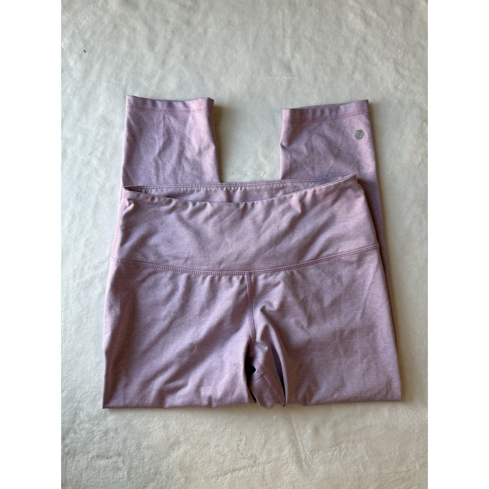 Z By Zella Stretch Legging Cropped Capris Women Size‎ M High Rise Pink Purple